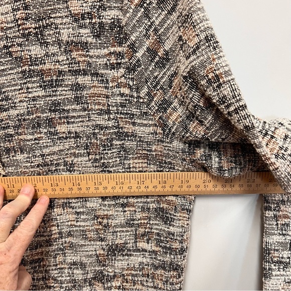 Dolan Anthropologie Leopard Tweed Longline Full Zip Jacket size Medium - Picture 10 of 12